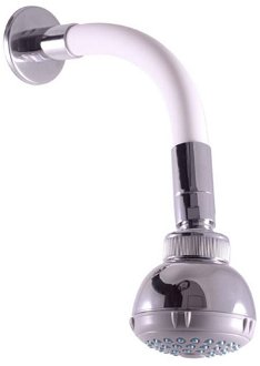 Hlavová sprcha RAV SLEZÁK vrátane sprchového ramená biela SK0051B