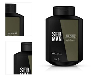 Hĺbkovo čistiaci šampón proti lupinám Sebastian Professional Seb Man The Purist Shampoo - 250 ml (SB6300.250) + darček zadarmo 4
