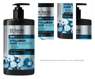 Hĺbkovo hydratačný šampón Dr. Santé Hyaluron Hair - 1000 ml + darček zadarmo 1