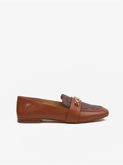 Hnedé dámske kožené mokasíny Michael Kors Tiffanie Loafer