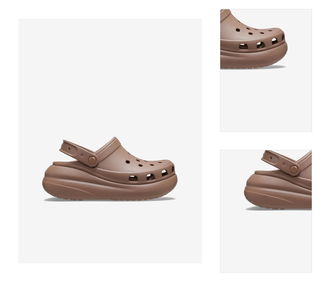 Hnedé dámske šľapky Crocs 3