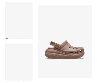 Hnedé dámske šľapky Crocs 4