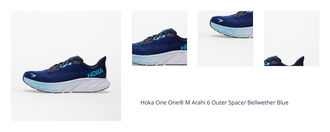 Hoka One One® M Arahi 6 Outer Space/ Bellwether Blue 1