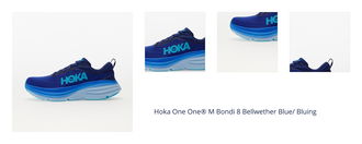 Hoka One One® M Bondi 8 Bellwether Blue/ Bluing 1