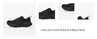 Hoka One One® M Bondi 8 Black/ Black 1