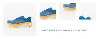 Hoka One One® M Bondi 8 Coastal Sky/ Vibrant Orange 1