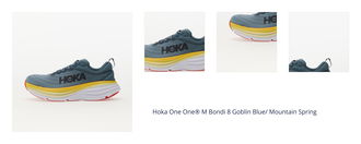 Hoka One One® M Bondi 8 Goblin Blue/ Mountain Spring 1