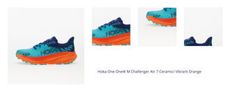 Hoka One One® M Challenger Atr 7 Ceramic/ Vibrant Orange 1