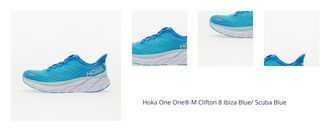 Hoka One One® M Clifton 8 Ibiza Blue/ Scuba Blue 1