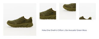 Hoka One One® U Clifton L Gtx Avocado/ Green Moss 1