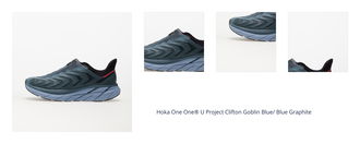 Hoka One One® U Project Clifton Goblin Blue/ Blue Graphite 1