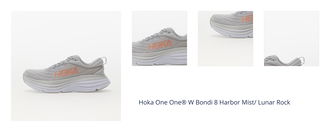 Hoka One One® W Bondi 8 Harbor Mist/ Lunar Rock 1