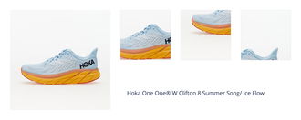 Hoka One One® W Clifton 8 Summer Song/ Ice Flow 1