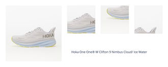 Hoka One One® W Clifton 9 Nimbus Cloud/ Ice Water 1