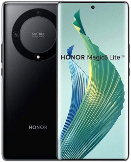 Honor Magic5 Lite 5G, 8/256GB, čierna, Trieda A – použité, záruka 12 mesiacov