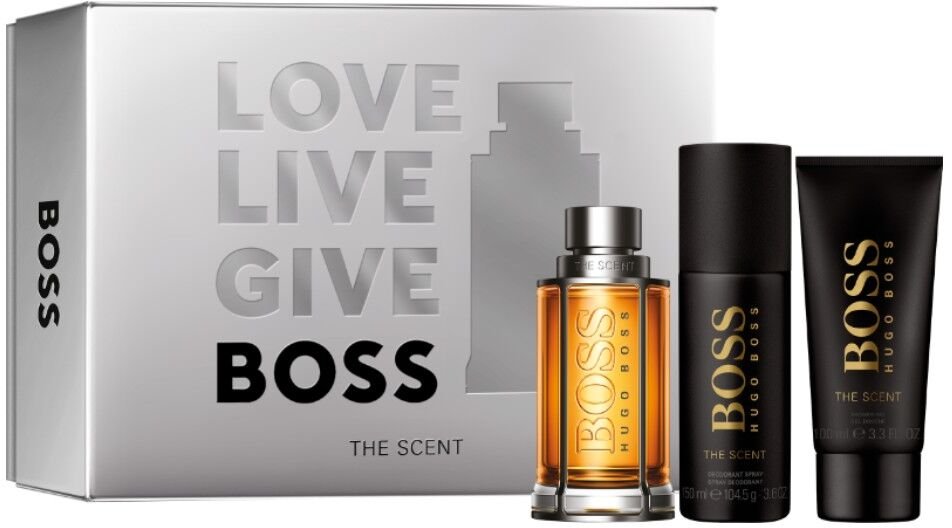 Hugo Boss Boss The Scent - EDT 100 ml + deodorant ve spreji 150 ml + sprchový gel 100 ml