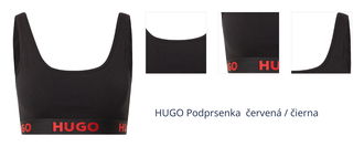 HUGO Podprsenka  červená / čierna 1