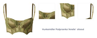 Hunkemöller Podprsenka 'Amelie'  olivová 1