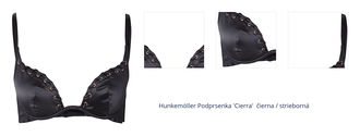 Hunkemöller Podprsenka 'Cierra'  čierna / strieborná 1