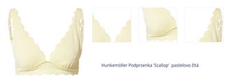 Hunkemöller Podprsenka 'Scallop'  pastelovo žltá 1