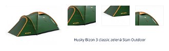 Husky Bizon 3 classic zelená Stan Outdoor 1