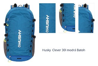 Husky  Clever 30l modrá Batoh 1