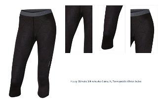 Husky  Dámske 3/4 nohavice čierna, XL Termoprádlo Winter Active 1