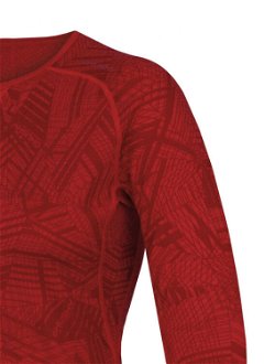 Husky  Dámske tričko s dlhým rukávom červená, S Merino termoprádlo 7