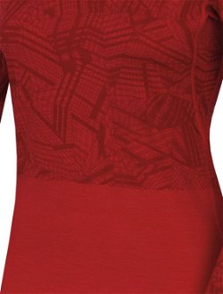 Husky  Dámske tričko s dlhým rukávom červená, S Merino termoprádlo 5