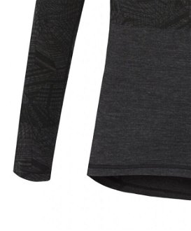 Husky  Dámske tričko s dlhým rukávom čierna, L Merino termoprádlo 8