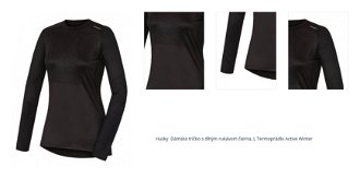 Husky  Dámske tričko s dlhým rukávom čierna, L Termoprádlo Active Winter 1