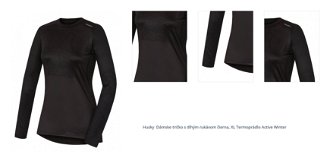 Husky  Dámske tričko s dlhým rukávom čierna, XL Termoprádlo Active Winter 1
