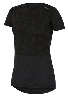 Husky  Dámske tričko s krátkym rukávom čierna, XL Merino termoprádlo 2