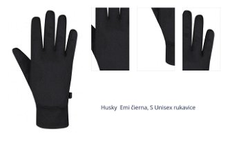Husky  Emi čierna, S Unisex rukavice 1