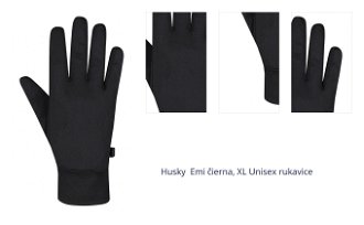Husky  Emi čierna, XL Unisex rukavice 1