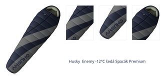 Husky  Enemy -12°C šedá Spacák Premium 1