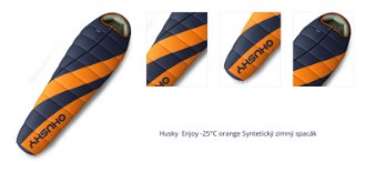 Husky  Enjoy -25°C orange Syntetický zimný spacák 1