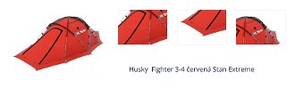 Husky  Fighter 3-4 červená Stan Extreme 1