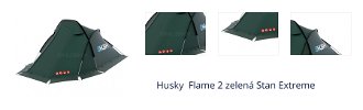 Husky  Flame 2 zelená Stan Extreme 1