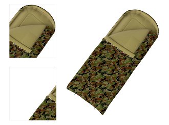Husky  Gizmo Army -5°C khaki Dekový trojsezónny spací vak 4