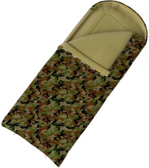Husky  Gizmo Army -5°C khaki Dekový trojsezónny spací vak