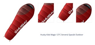 Husky Kids Magic-15°C červená Syntetický trojsezónny detský spacák 1