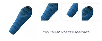 Husky Kids Magic-15°C modrá Syntetický trojsezónny detský spací vak 1