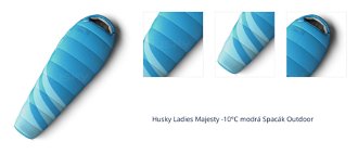 Husky Ladies Majesty -10°C modrá Syntetický trojsezónny dámsky spací vak 1