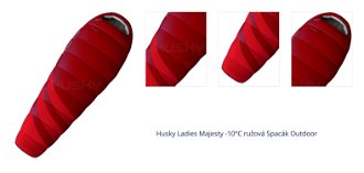 Husky Ladies Majesty -10°C ružová Syntetický trojsezónny dámsky spací vak 1