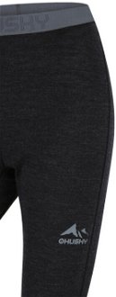 Husky  Merea L black, XL Merino termoprádlo nohavice 7