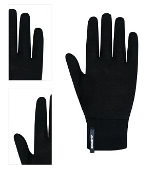 Husky  Merglov čierna, M Unisex merino rukavice 4