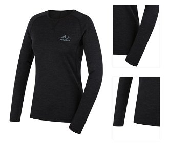 Husky  Merow L black, XL Merino termoprádlo tričko 3