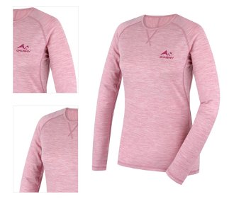 Husky  Merow L faded pink, L Merino termoprádlo tričko 4