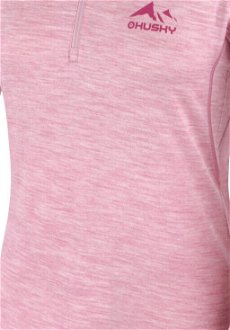 Husky  Merow zips L faded pink, L Merino termoprádlo tričko 5